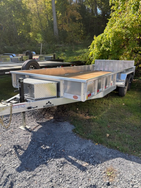 New 2026 Nordtek 82  X 18'-7K GVW Aluminum Landscape Trailer