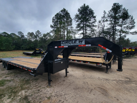 New 2025 Circle W 25+5 Gooseneck Flatbed Trailer