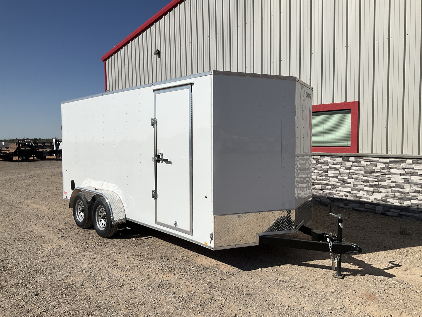 New 2026 Compass 7'x16' Enclosed Cargo Trailer - Indigo DLX