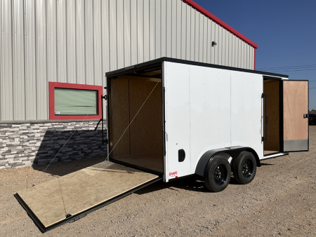 New 2026 Compass 7'x16' Enclosed Cargo Trailer - Indigo DLX