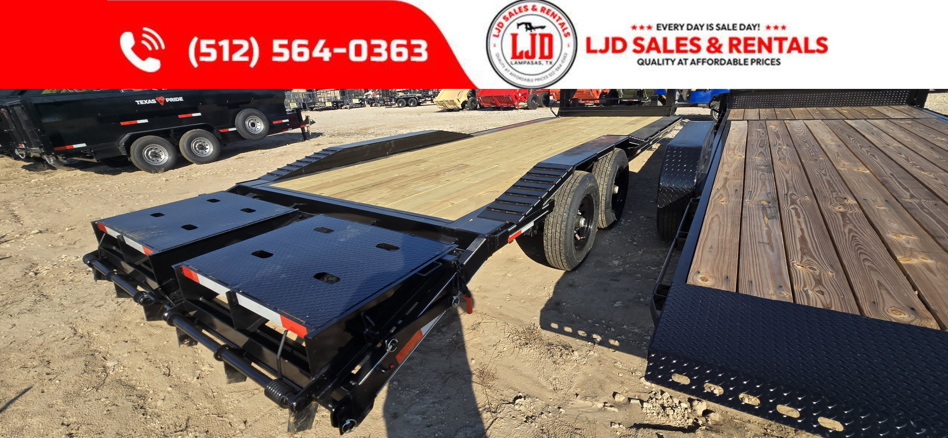 New 2025 Golden Arm - 102" x 24' - Drive over fender - Equipment Trailer