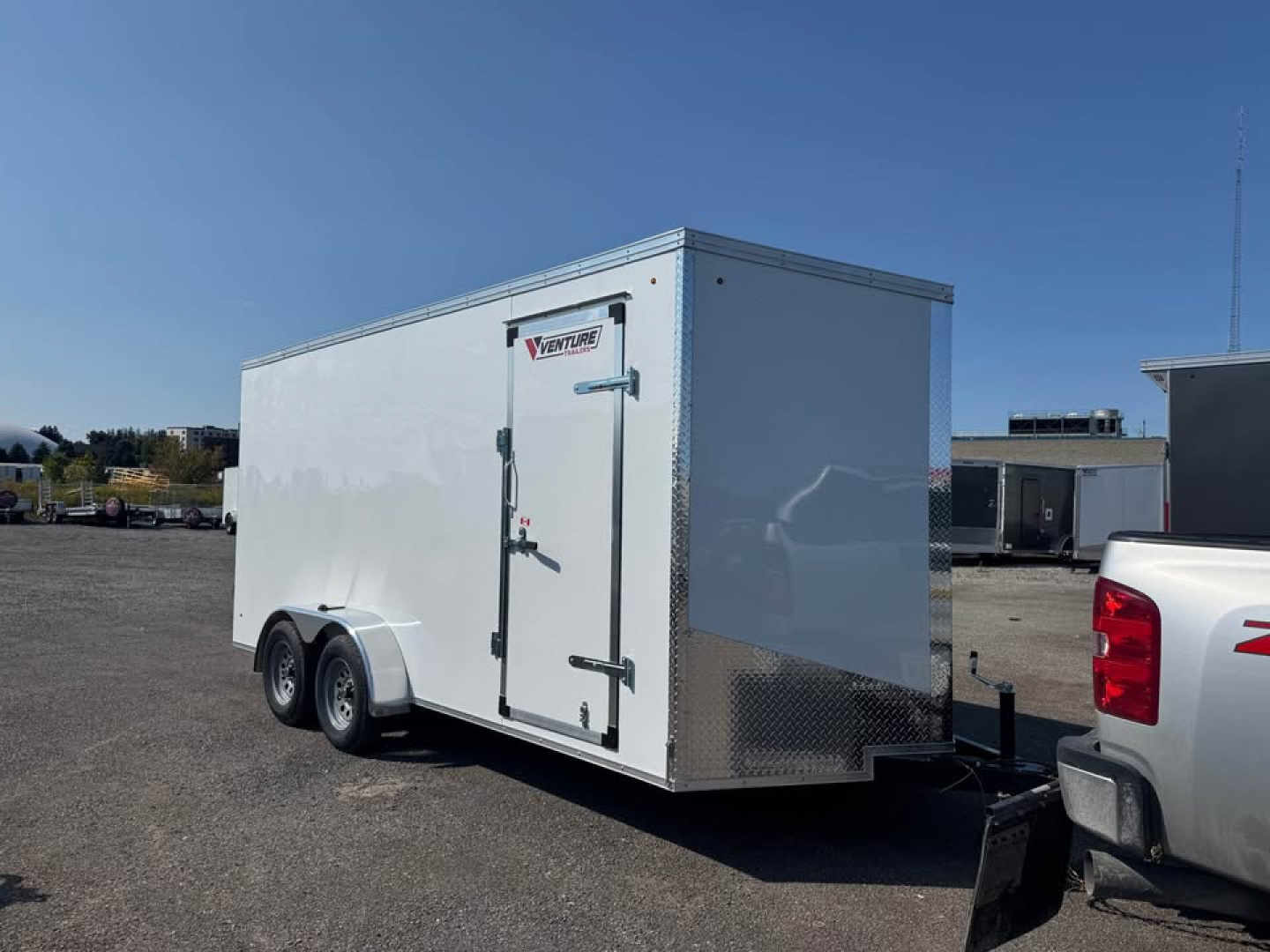 New 2026 7x16 Enclosed Trailer with 7' interior height