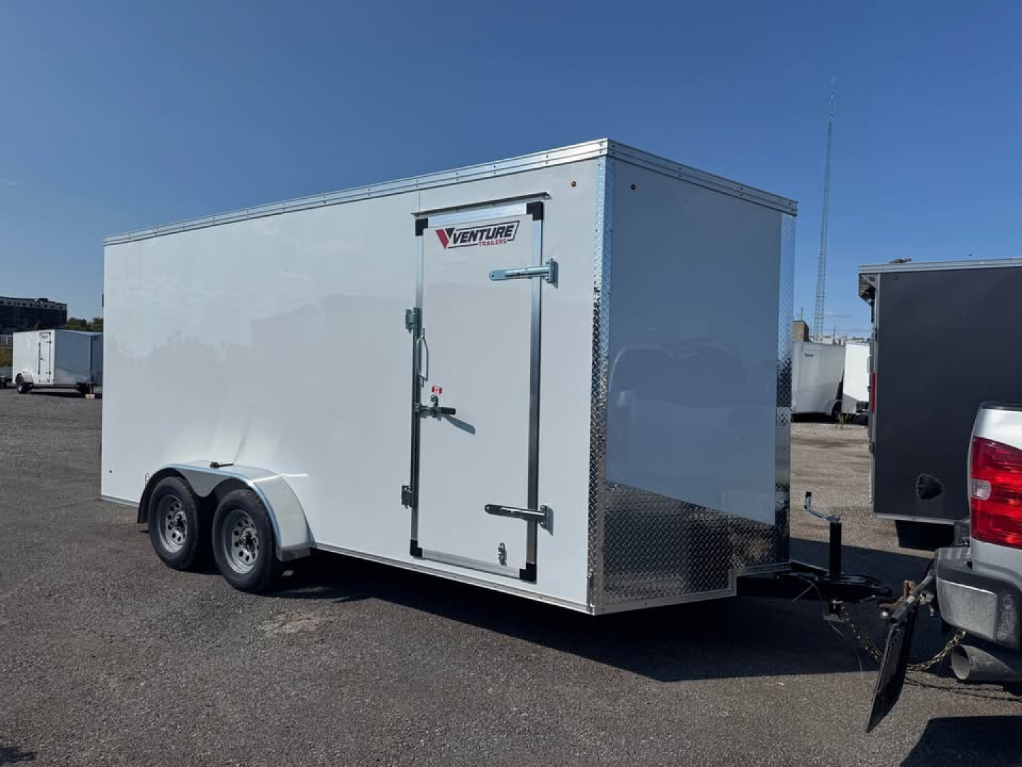 New 2026 7x16 Enclosed Trailer with 7' interior height