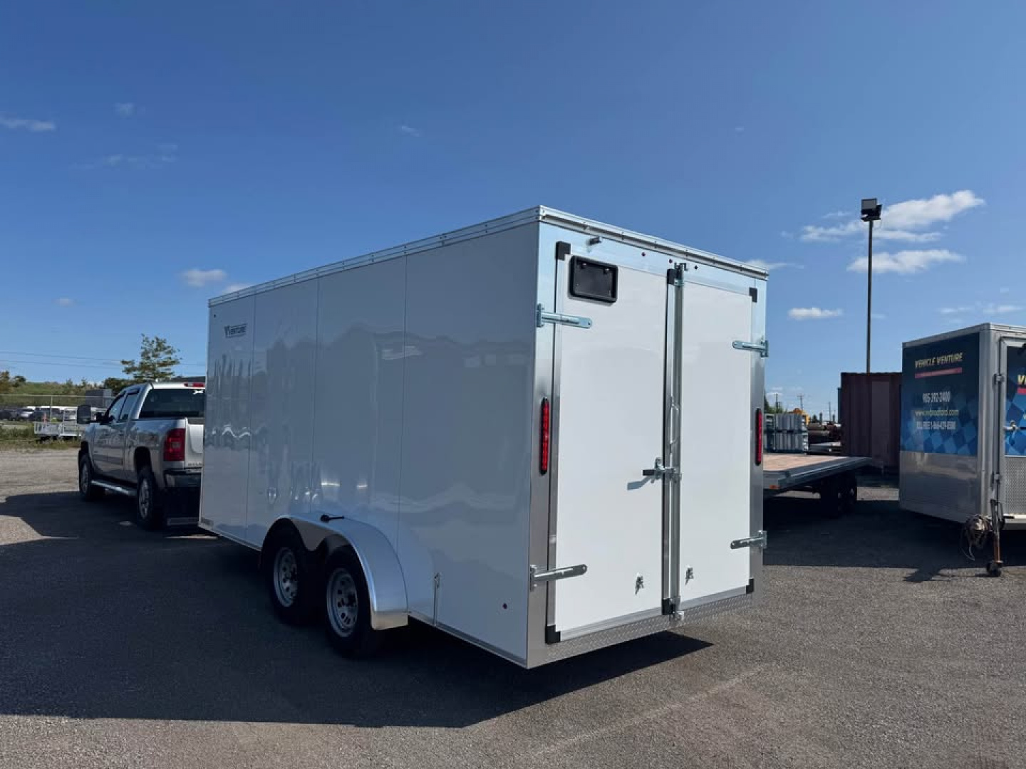 New 2026 7x16 Enclosed Trailer with 7' interior height