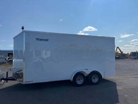New 2026 7x16 Enclosed Trailer with 7' interior height