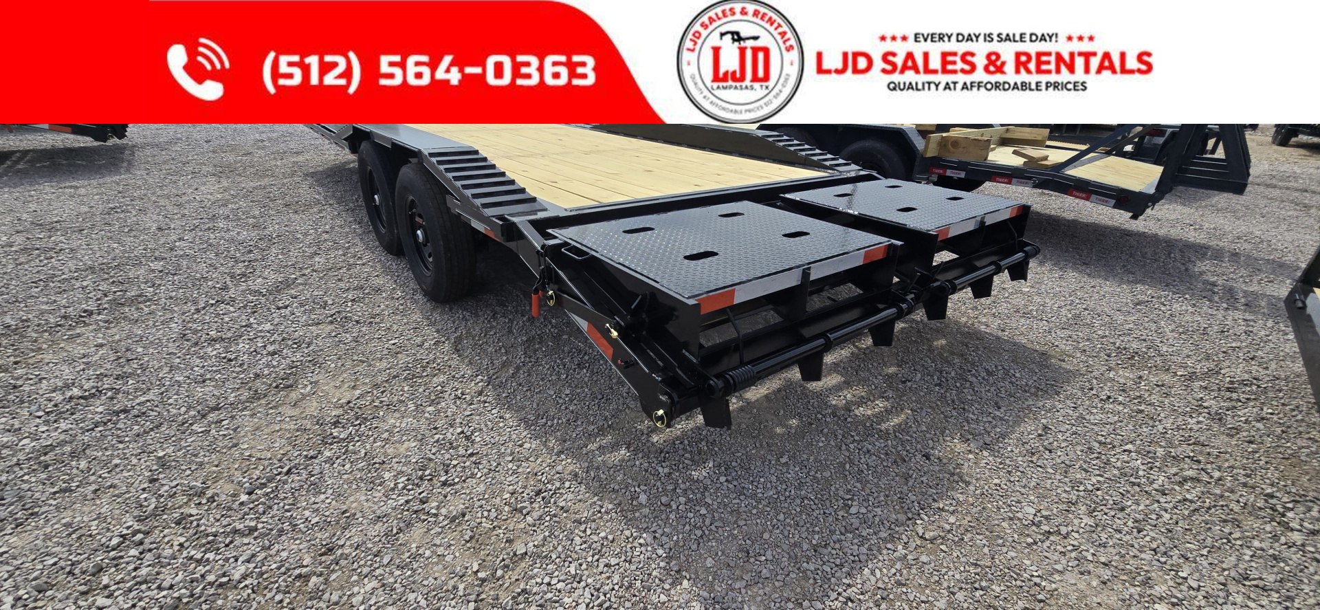 New 2025 Golden Arm - 102" x 24' - Drive over fender - Equipment Trailer