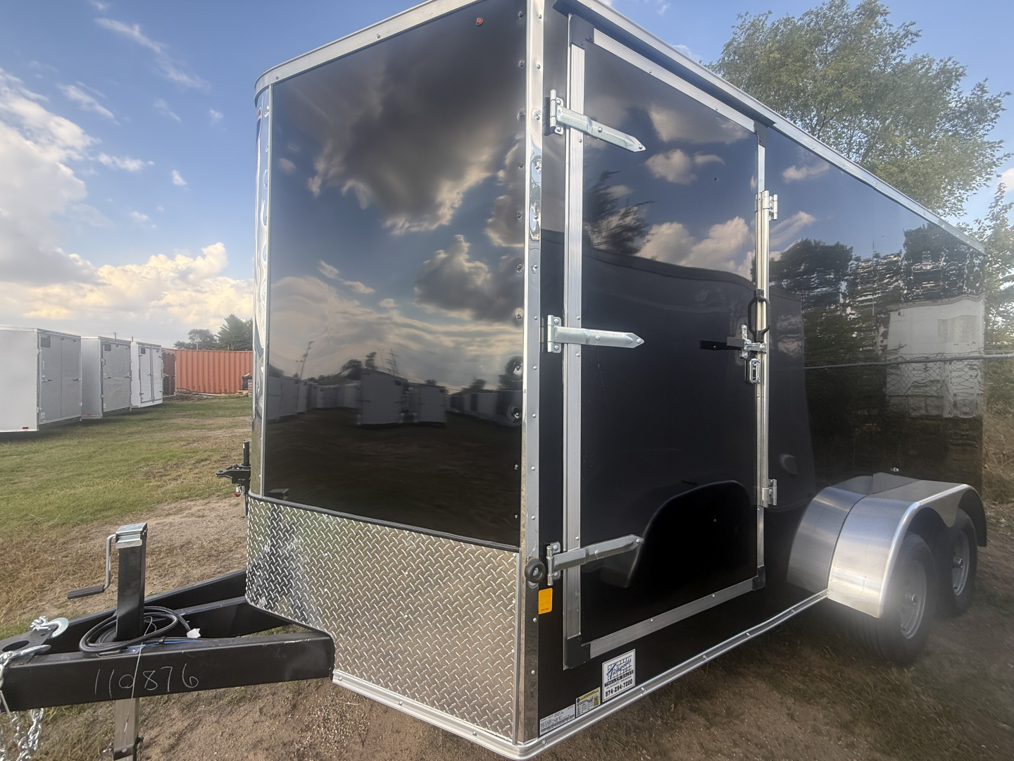 New 2025 Interstate Trailers 7x16 7k IFC 6'6' interior height, v with slant, poly core ,screwless, torsion axles, 2 side doors Cargo / Enclosed Trailer
