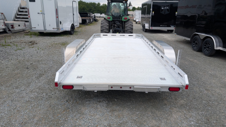 New 2026 Aluma 6'6" x 16' Tandem Axle Utility Trailer w/ Underbody Ramps