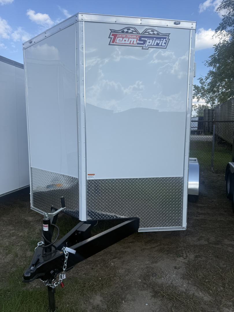 New 2025 Team Spirit Trailers 7x14 7k 6'-7 v-nose interior height polycore screwless Cargo / Enclosed Trailer