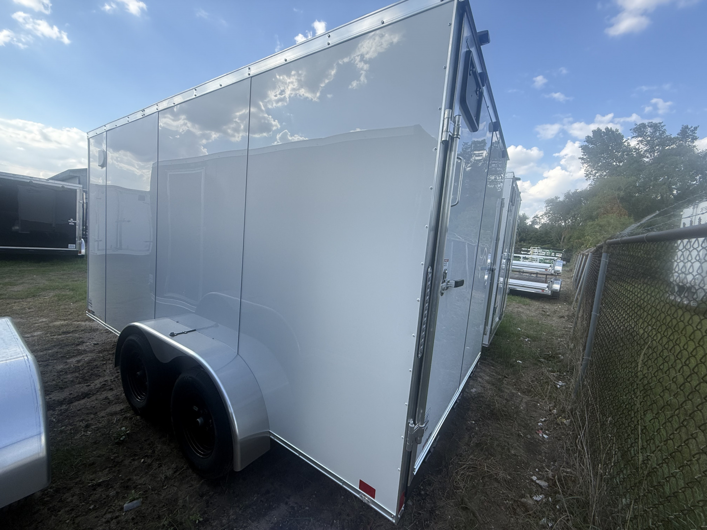 New 2025 Team Spirit Trailers 7x14 7k 6'-7 v-nose interior height polycore screwless Cargo / Enclosed Trailer