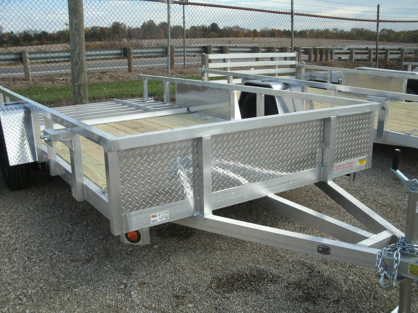 New 2026 Quality Steel and Aluminum 7410ALCJ3.5K Utility Trailer