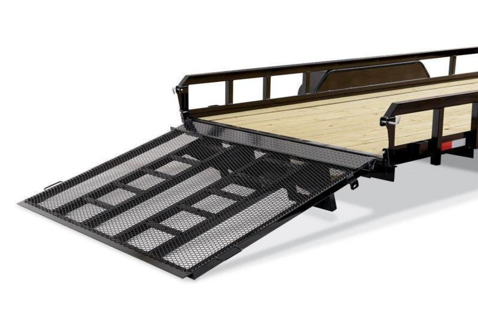 New 6 x 12 Sure-Trac Tube Top Utility Trailer, 3k GVWR **w/ Spring Assist Fold-Flat Gate, Spare Mount, Set-back Jack