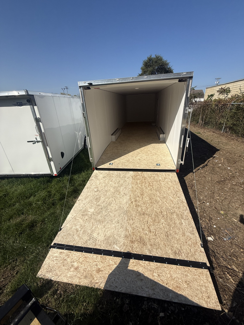 New 2025 Team Spirit Trailers 8.5 X 28 10k White Enclosed Cargo Trailer