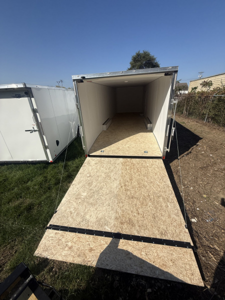 New 2025 Team Spirit Trailers 8.5 X 28 10k White Enclosed Cargo Trailer