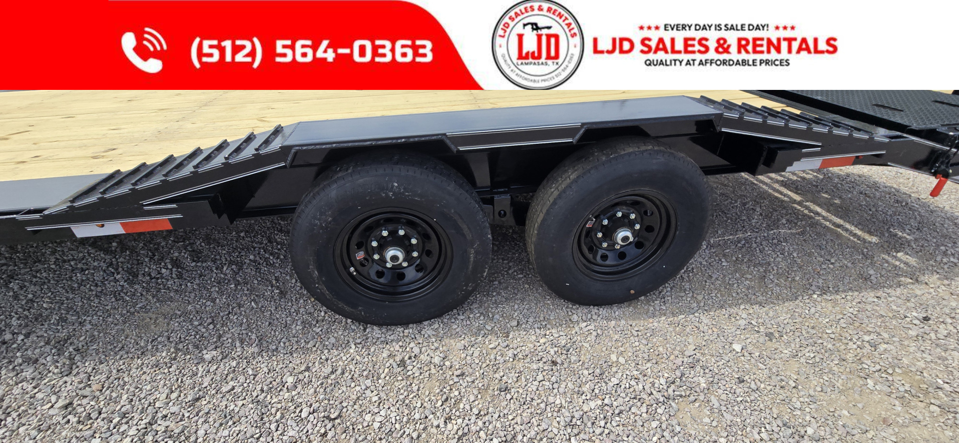 New 2025 Golden Arm - 102" x 22' - Drive over fender - Equipment Trailer