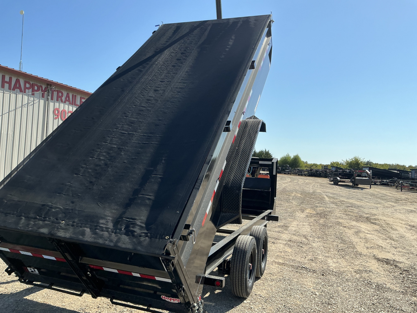 New 2026 PJ 83"x16' GN Tandem Axle Low Pro Telescopic Dump w/ 36" Sides – DT