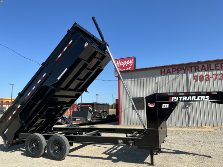 New 2026 PJ 83"x16' GN Tandem Axle Low Pro Telescopic Dump w/ 36" Sides – DT