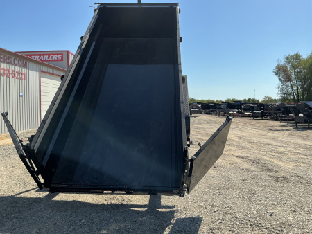 New 2026 PJ 83"x16' GN Tandem Axle Low Pro Telescopic Dump w/ 36" Sides – DT