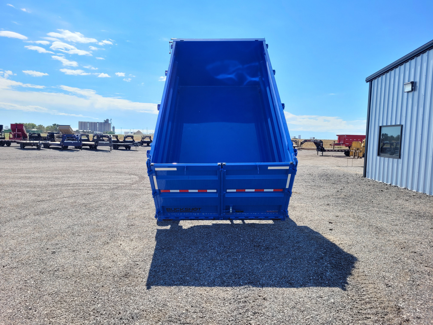New 2026 Buckshot 83"x14' Gooseneck Dump Trailer W/4' Sides