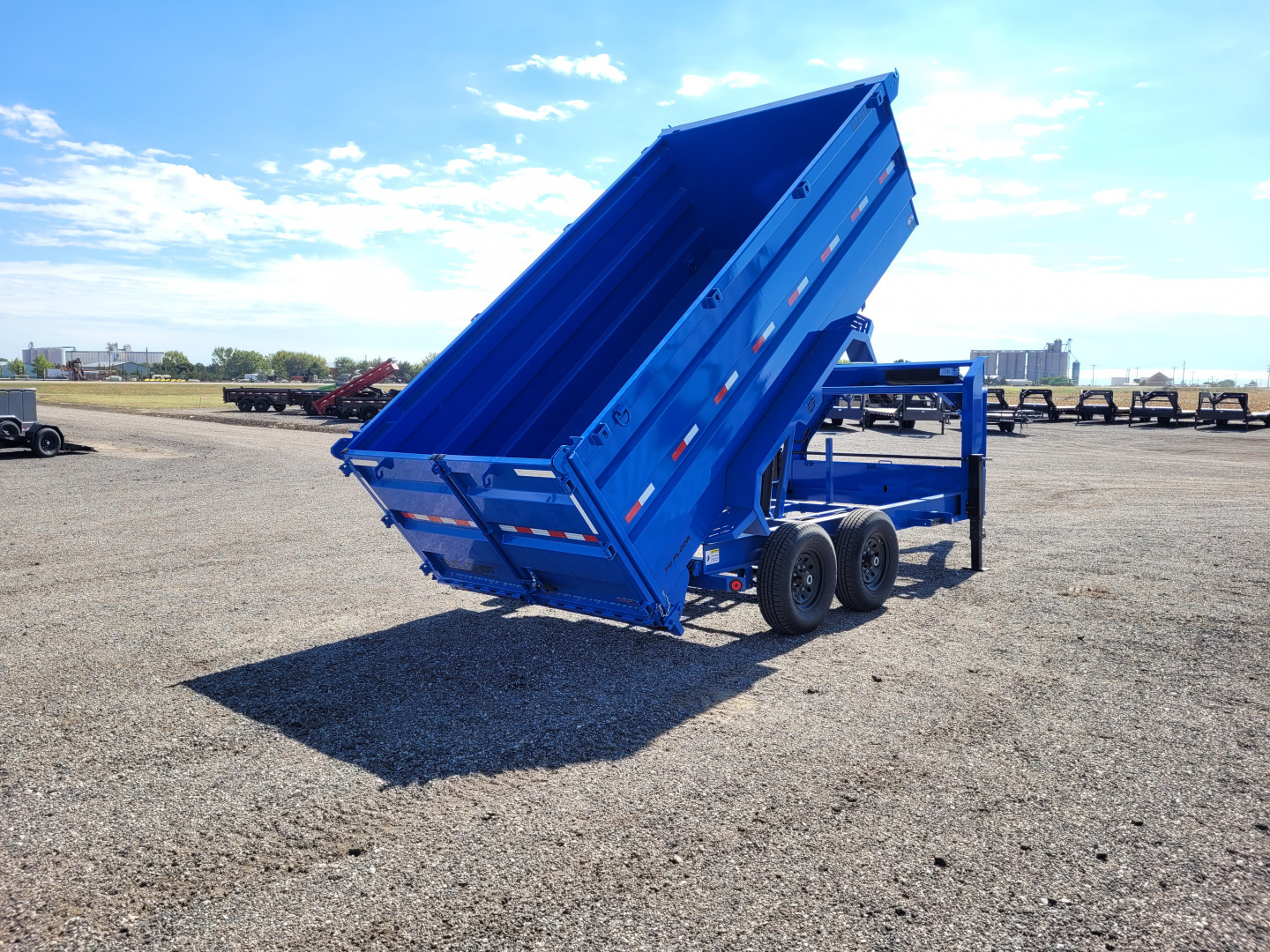 New 2026 Buckshot 83"x14' Gooseneck Dump Trailer W/4' Sides
