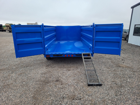 New 2026 Buckshot 83"x14' Gooseneck Dump Trailer W/4' Sides