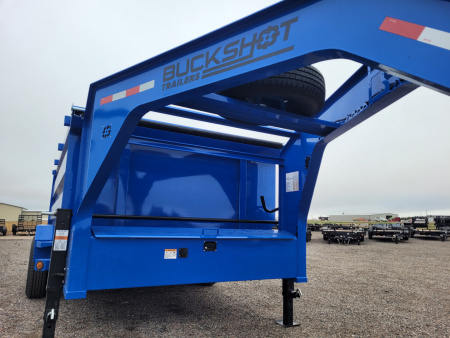 New 2026 Buckshot 83"x14' Gooseneck Dump Trailer W/4' Sides