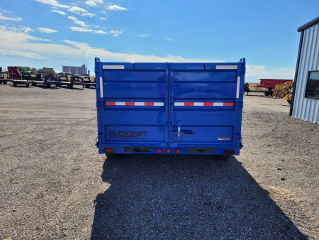 New 2026 Buckshot 83"x14' Gooseneck Dump Trailer W/4' Sides