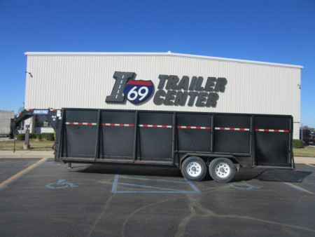 Used 2019 Sure-Trac 7 x 24 Wood High Side ST81241TGN140 Equipment Trailer 14K / Recessed E-Track (Wall Mounted)