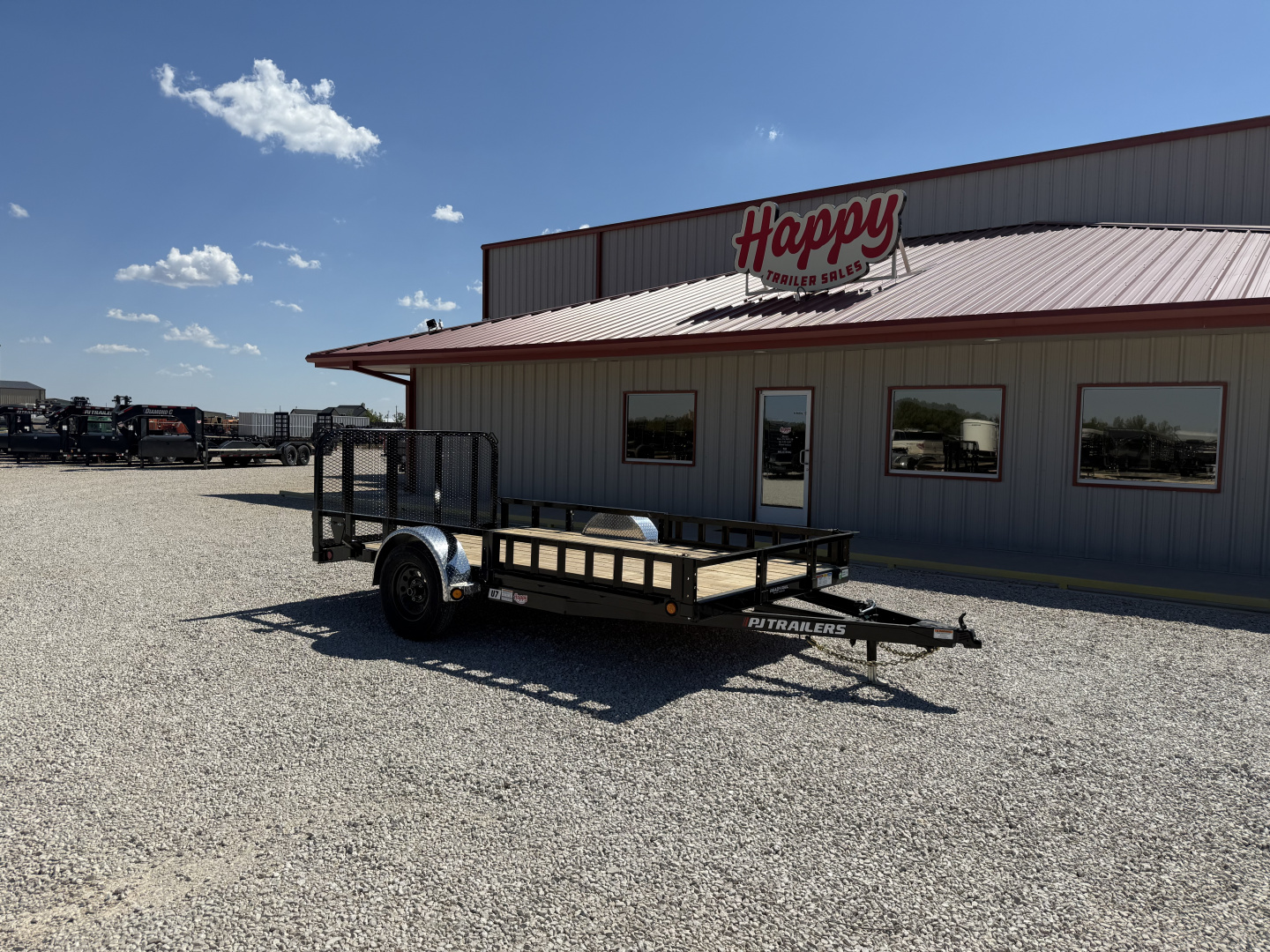 New 2026 PJ 77"x12' Single Axle Utility Trailer - U7