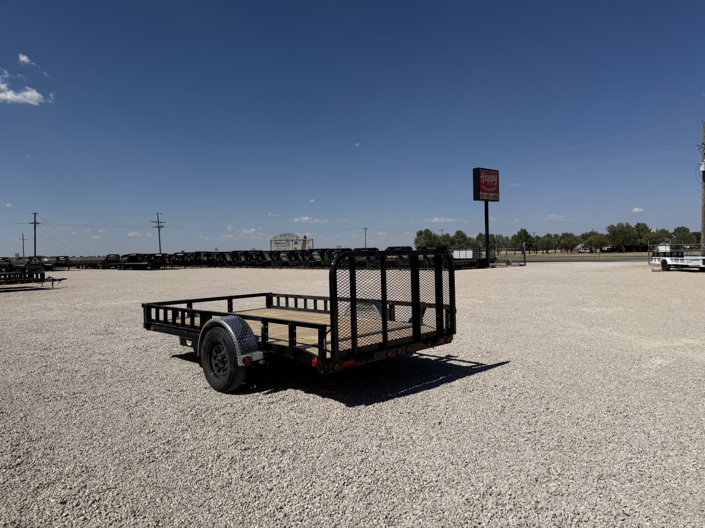 New 2026 PJ 77"x12' Single Axle Utility Trailer - U7