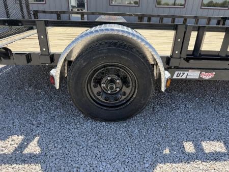 New 2026 PJ 77"x12' Single Axle Utility Trailer - U7