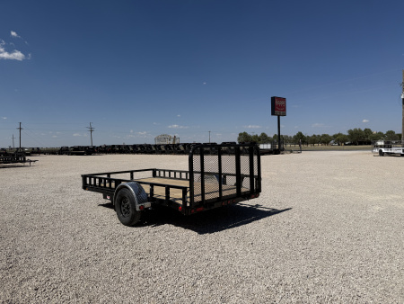 New 2026 PJ 77"x12' Single Axle Utility Trailer - U7