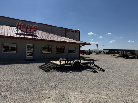 New 2026 PJ 77"x12' Single Axle Utility Trailer - U7