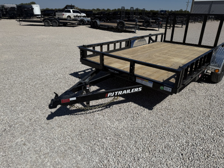 New 2026 PJ 77"x12' Single Axle Utility Trailer - U7