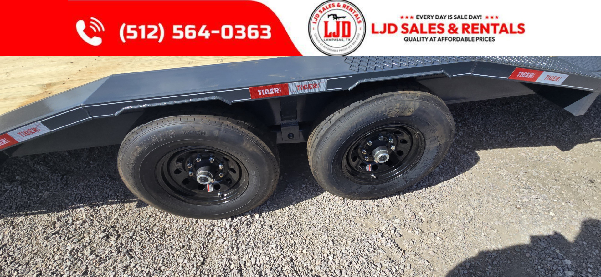 New 2026 Tiger - Gooseneck - Drive Over Fender - 102" X 26' - Equipment Trailer