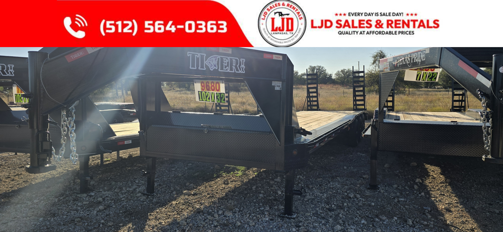 New 2026 Tiger - Gooseneck - 102" X 30' - Equipment Trailer