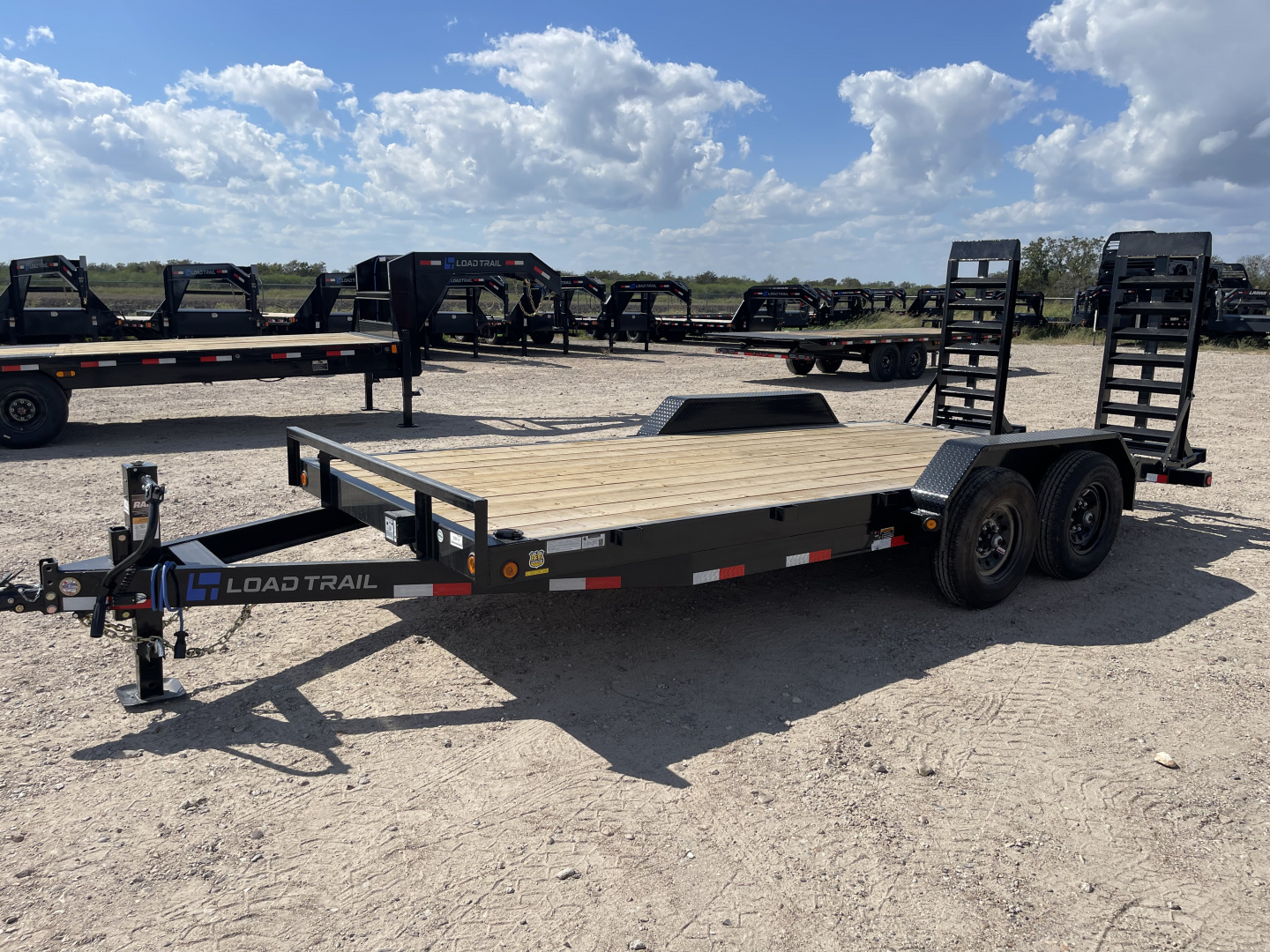 New 2025 Load Trail 83X18 LOWBOY STAND UP RAMPS 14K Car Hauler