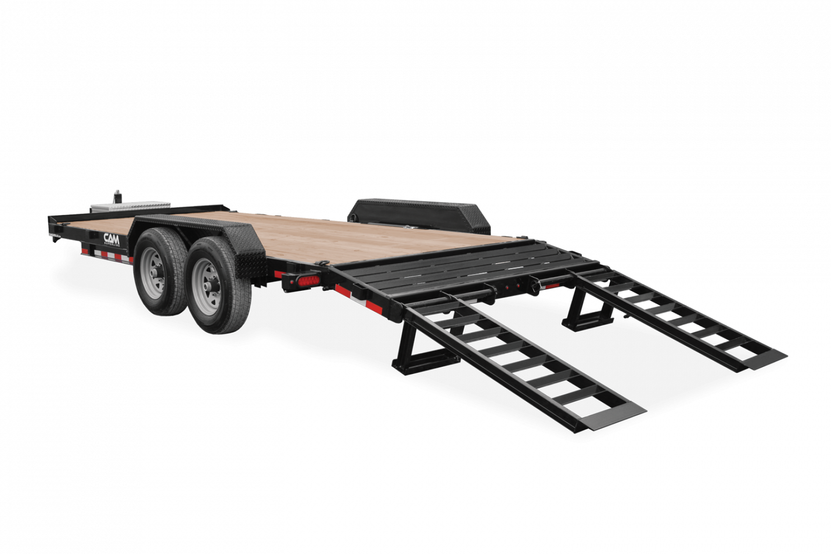 New 2025 CAM Superline 20' (18+2)Channel Frame Lo Pro Equipment Hauler w/ Beavertail