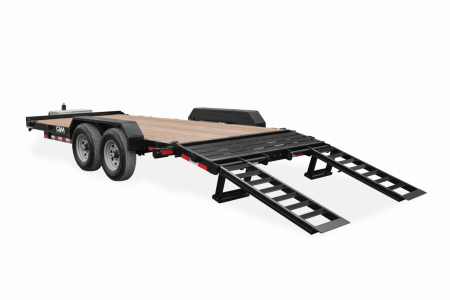 New 2025 CAM Superline 20' (18+2)Channel Frame Lo Pro Equipment Hauler w/ Beavertail