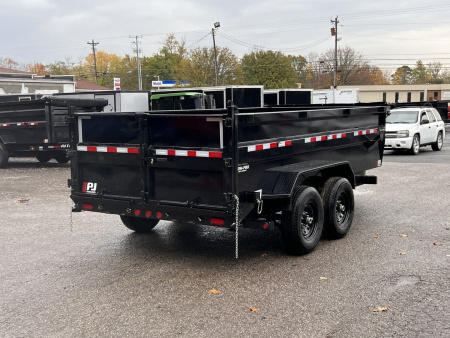 New 2026 PJ Trailers 83" x 14' Low-Pro 3' Side 14K (DM) Dump Trailer