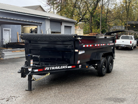 New 2026 PJ Trailers 83" x 14' Low-Pro 3' Side 14K (DM) Dump Trailer