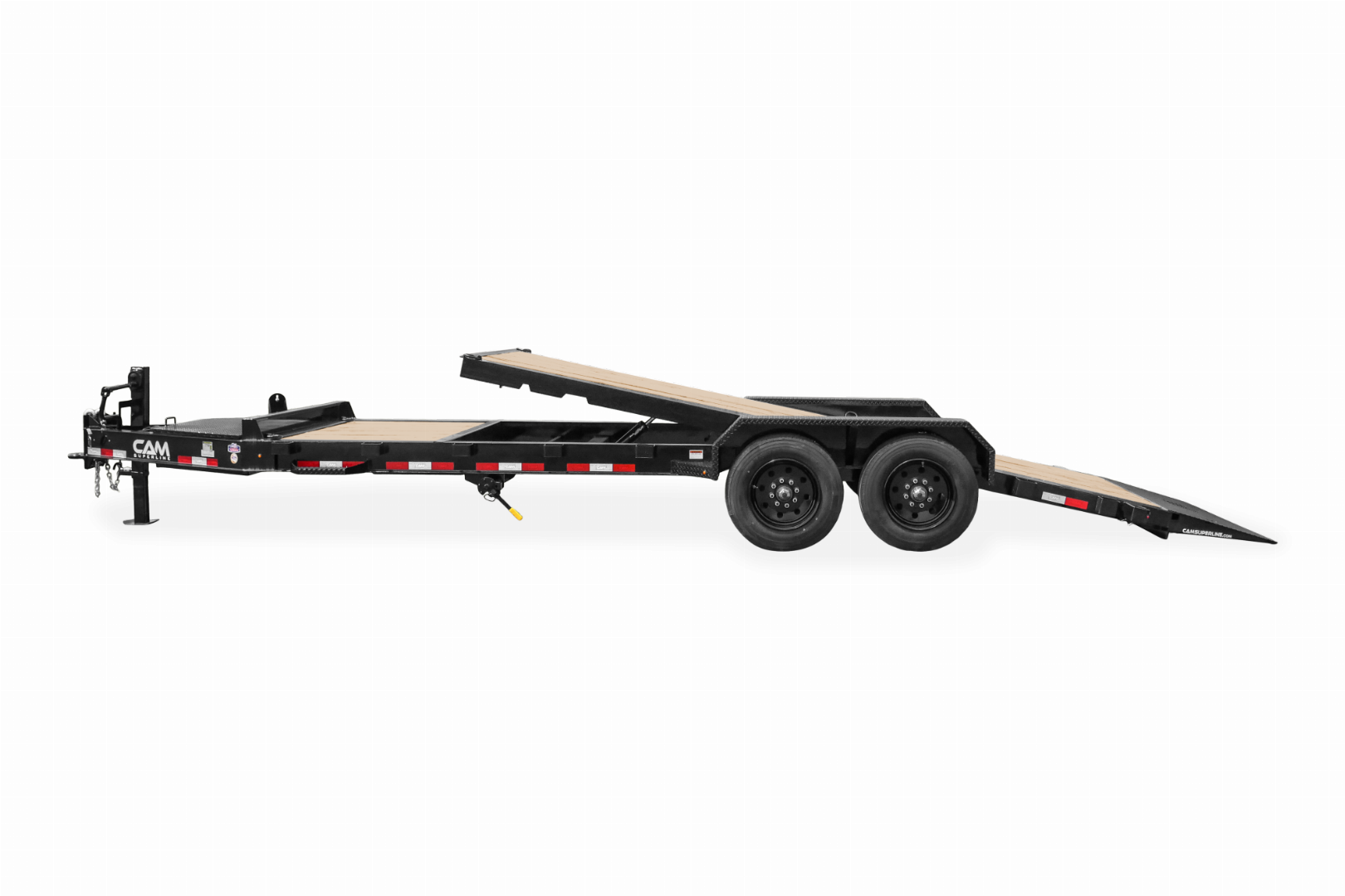 New 2025 CAM SUPERLINE 22' (4+18) HD "BEAST" Lo Pro Split Tilt Equipment Trailer