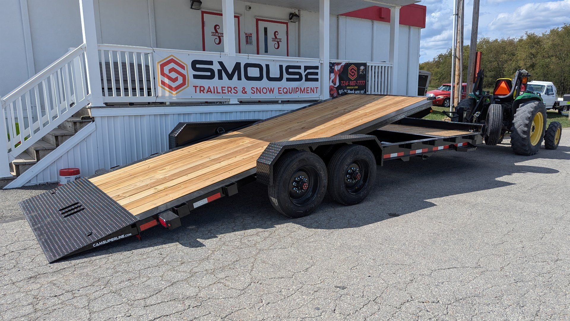 New 2025 CAM SUPERLINE 22' (4+18) HD "BEAST" Lo Pro Split Tilt Equipment Trailer