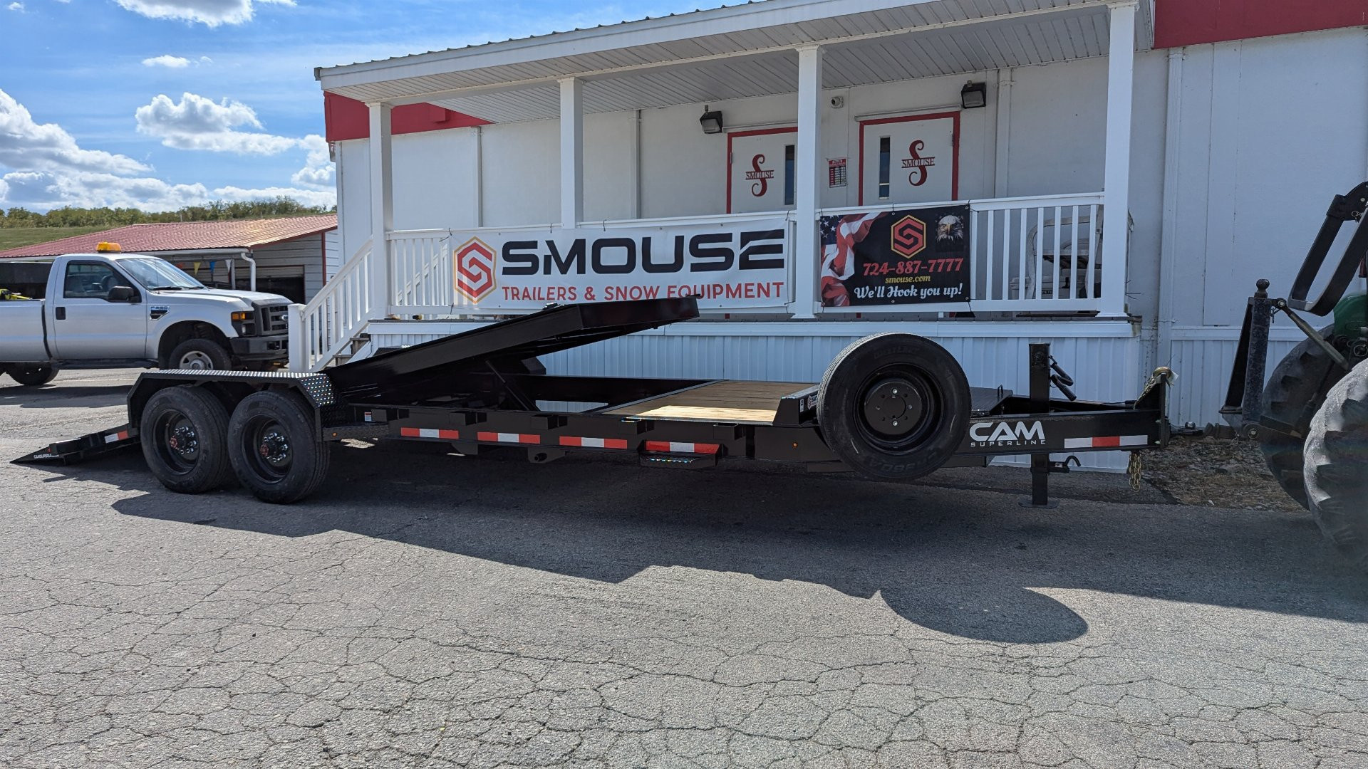 New 2025 CAM SUPERLINE 22' (4+18) HD "BEAST" Lo Pro Split Tilt Equipment Trailer