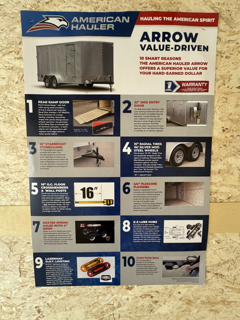 New 2026 American Hauler 7'X14' Cargo / Enclosed Trailer