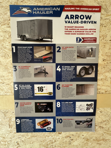 New 2026 American Hauler 7'X14' Cargo / Enclosed Trailer