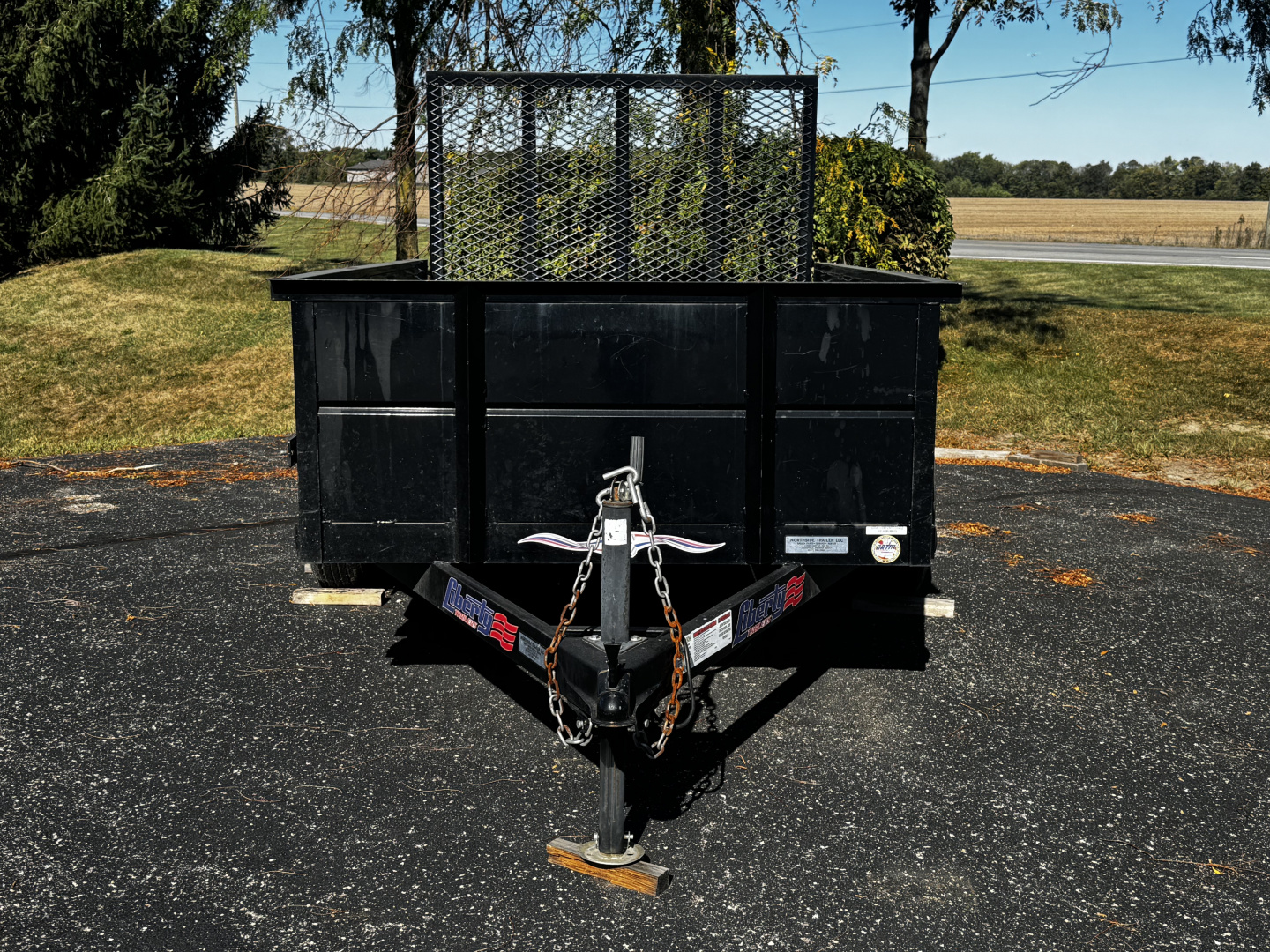 Used 2022 Liberty 5' x 8' Utility w/ Solid Metal Sides