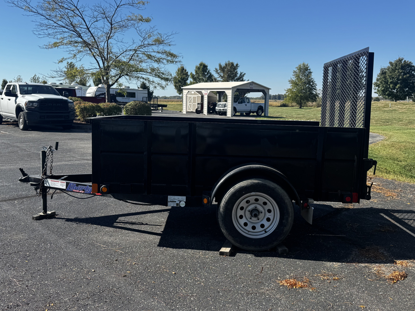 Used 2022 Liberty 5' x 8' Utility w/ Solid Metal Sides