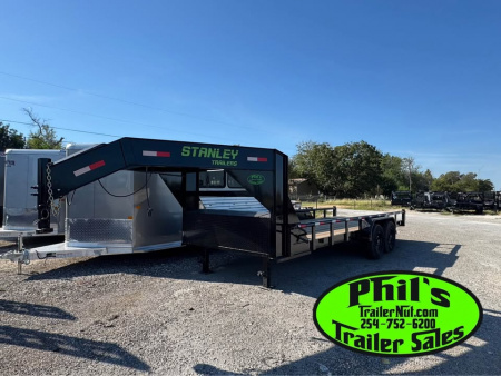 New 2025 Stanley Trailers 20' Equipment Trailer PIPE TOP UTILITY TRAILER 14K GVWR DEXTER AXLES!!