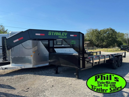 New 2025 Stanley Trailers 20' Equipment Trailer PIPE TOP UTILITY TRAILER 14K GVWR DEXTER AXLES!!